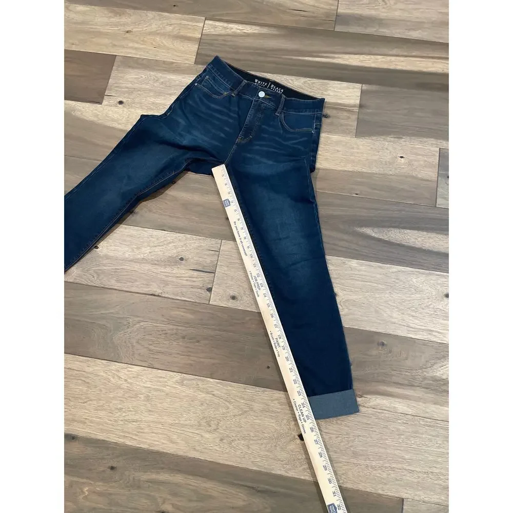 White House Black Market Size 4R Cuffed Skinny Capri Jeans
